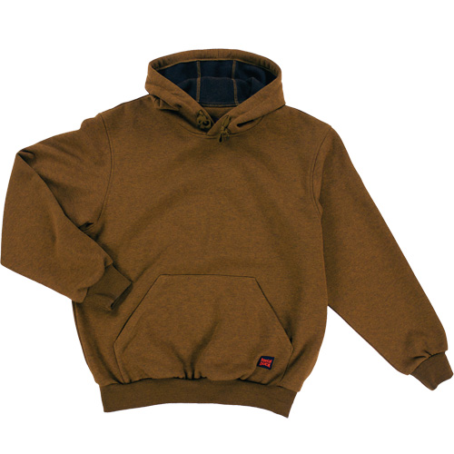 Water Repellent Fleece Pullover Hoodie, Material, Cotton/Polyester, Size, 4X-Large, Colour, Brown, Men's/Women's, Men's