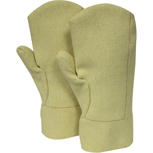 NSA  Thermobest? Extreme Heat Lined Mitten, Fabric Weight, 22 oz., Shell Material, Nomex?/Aramid/Fibreglass, Inner Lining, Wool, Heat Resistance Max. Temperature, 1000ø F (537.8ø C), Length, 13", Cut Resistance, ANSI/ISEA 105 Level A7