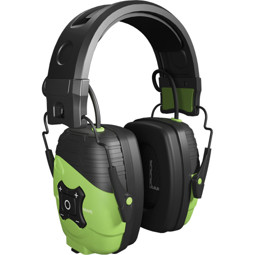 Safety Green Link Aware Bluetooth Earmuffs, Style, Headband, Meets/Exceeds CSA Class, B, NRR dB, 25, Manufacturer's Warranty, 1-Year Limited