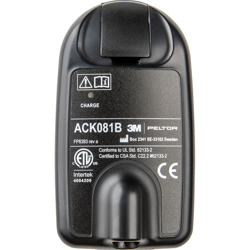 Peltor? Rechargeable LI-ION Battery Pack, Battery Life, 12-20 hrs.