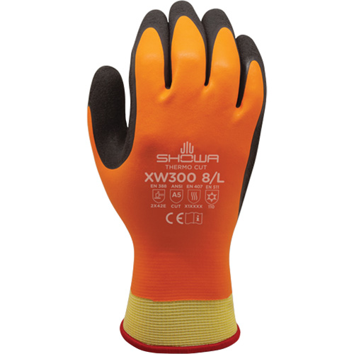 XW300 Thermo Cut Gloves, Size, 2X-Large/10, Gauge, Non-Knit, Shell Material, Kevlar?, Coating, Rubber Latex, Cut Resistance Rating, ANSI Level A5, Abrasion Resistance Rating, EN388 Level 2