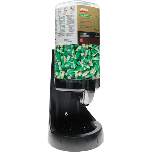 Prefilled Mega Bullet? BioSoft? Dispenser, Includes, (1) Dispenser; (500) Pairs of Mega Bullet? BioSoft? Ear Plugs, Dispenser Colour, Black