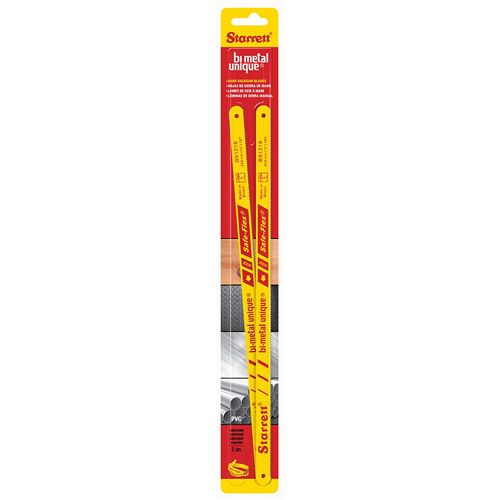 Hacksaw Blades, Length, 12" (300 mm), Width, 1/2" (13 mm), Thickness, 0.025" (0.65 mm), TPI, 18