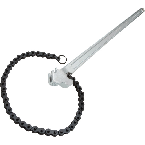 Chain Wrench, Pipe Capacity, 6" (152.4 mm), Chain Length, 24", Handle Type, Steel, Manufacturer's Warranty, Full Lifetime, Finish, Plated