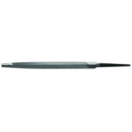 Extra Slim Taper File with Red Handle, Shape, Triangle, Length, 6", Cut Type, Single