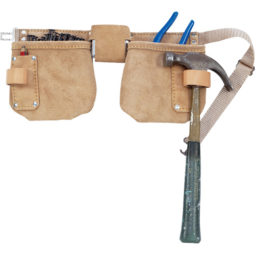 Child's Size Carpenter's Apron, Colour, Beige, Material, Leather, No. of Pockets, 5