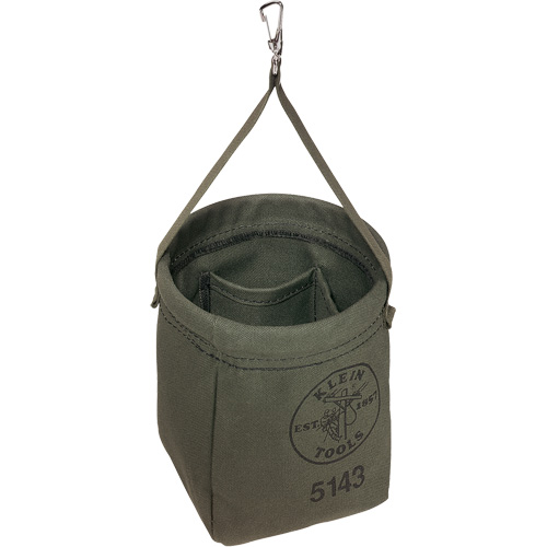 Tapered-Bottom Bag, Height, 8", Colour, Grey, Material, Canvas, Diameter, 6.5"