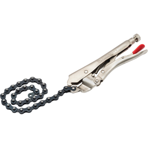 Locking Chain Clamp with Chain, Pipe Capacity, 5-7/10" (144.78 mm), Chain Length, 18", Handle Type, Steel, Handle Length, 6", Length, 20"