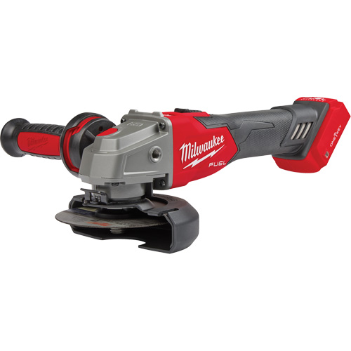 M18 Fuel? Slide Switch Braking Grinder with One-Key? Slide Switch (Tool Only), Voltage, 18 V, Wheel Size, 4-1/2" or 5", Battery Type, Lithium-Ion, No Load RPM, 8500