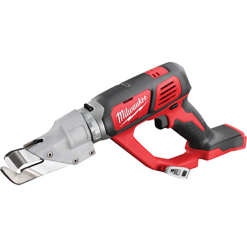 M18? 18 Gauge Single Cut Shear (Tool Only), Voltage, 18 V, Battery Type, Lithium-Ion, Min. Cut Radius, 1-1/2" (4 cm), Capacity (Steel), 18 Gauge, Capacity (Stainless Steel), 20 Gauge