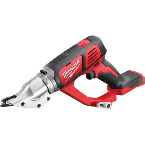 M18? 18 Gauge Double Cut Shear (Tool Only), Voltage, 18 V, Battery Type, Lithium-Ion, Min. Cut Radius, 3" (7.6 cm), Capacity in Steel, 18 Gauge, Capacity in Stainless Steel, 20 Gauge