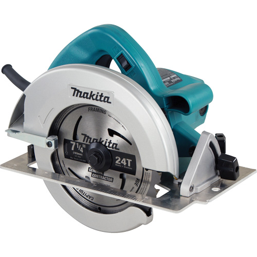 Circular Saw with AC/DC Switch, Blade Diameter, 7-1/4", No Load RPM, 0-5800, Amps, 15 A, Overall Length, 12", Net Weight, 11.1 lbs.