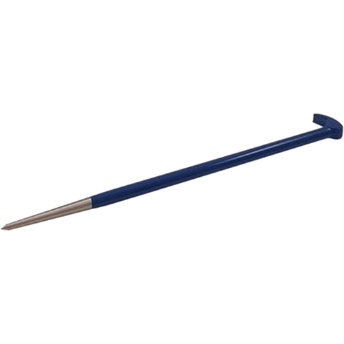 Rolling Head Pry Bar, Width, 9/16", Overall Length, 15-1/4", Weight, 1 lbs., Finish, Blue