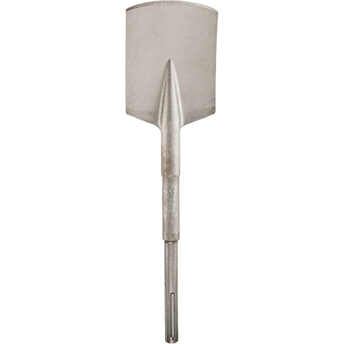 Clay Spade, Blade Width, 3", Overall Length, 16-3/4", Material, Forged Steel, Shank Type, 21/32" Round Shank