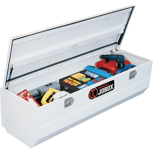 Heavy-Duty Truck Chest, Overall Depth, 58-1/2", Overall Height, 19", Overall Width, 20-1/4", Colour, Red/Black/Blue/Green/Grey/Orange/Silver/Yellow/Tan/Beige/Brown, Weight, 129 lbs.