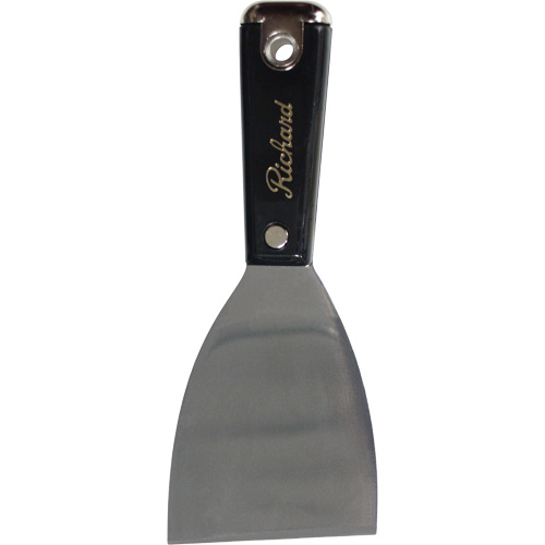 Putty Knife, Blade Material, High-Carbon Steel, Blade Width, 3", Handle Material, Polypropylene