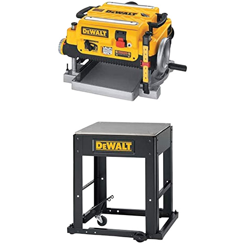 2-Speed Thickness Planer with Stand, Overall Width, 19-3/4", Overall Length, 22-1/2", Overall Height, 13-1/2", No Load Speed, 20000 RPM, Amps, 15 A, Max. Depth of Cut, 1/8"