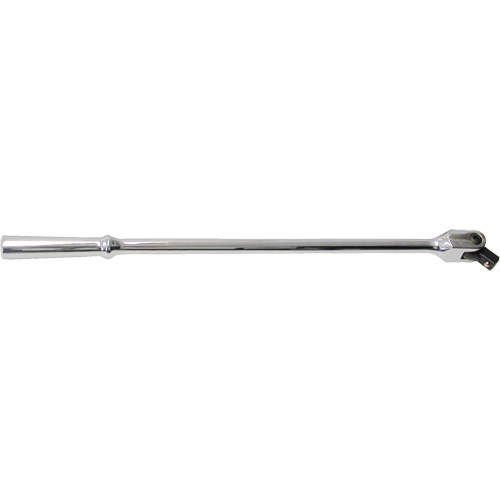 Flex Handle for Drive Sockets, Overall Length, 18", Drive Size, 1/2", Handle, Plain