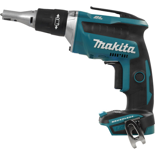 1/4" Cordless Drywall Screwdriver with Brushless Motor (Tool Only), Voltage, 18 V, Chuck Size, 1/4", Battery Type, Lithium-Ion, No Load RPM, 0-4000, Overall Length, 14-1/8", Net Weight, 6.4 lbs.