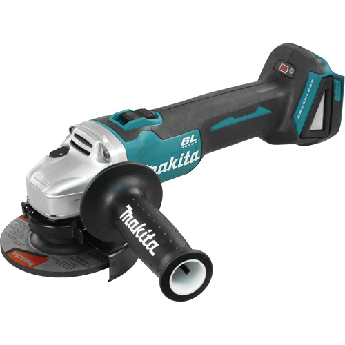 Cordless Angle Grinder with Brushless Motor (Tool Only), Voltage, 18 V, Wheel Size, 4-1/2", Battery Type, Lithium-Ion, No Load RPM, 8500, Overall Length, 16/3/8", Net Weight, 6.4 lbs.