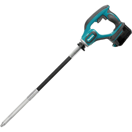 Cordless Concrete Vibrator (Tool Only), Voltage, 18 V, Vibrations per Min., 13000, Battery Type, Lithium-Ion, Overall Length, 94-1/2", Net Weight, 10.2 lbs.