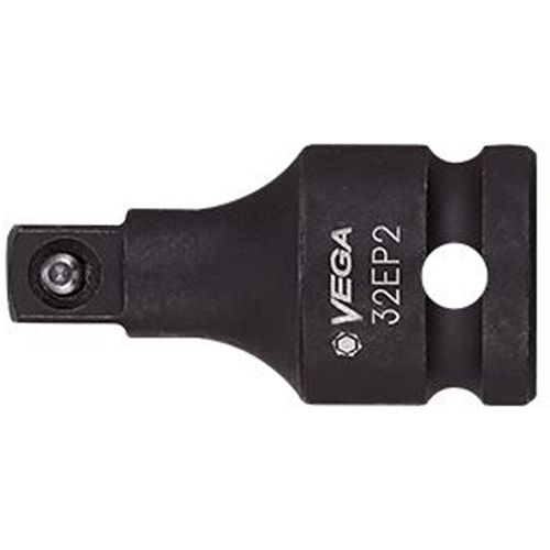 Socket Adapter, Drive Size (Female), 1/2", Socket Size (Male), 3/8", Overall Length, 2", Lock Type, Pin
