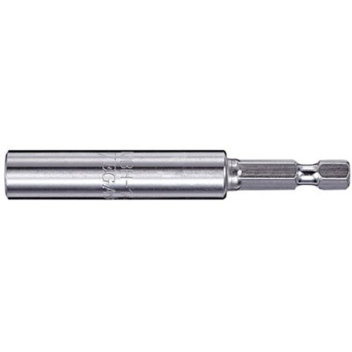 Bit Holder, Drive Size, 1/4" Hex, Opening Size, 1/4", Retention Type, C-Ring/Magnetic, Overall Length, 12", Finish, Stainless Steel, Diameter, 0.433"