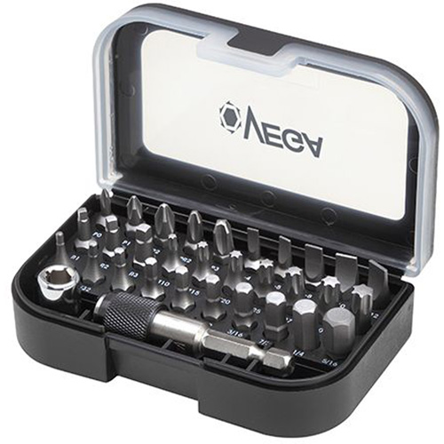 Driver Bit Set, Drive Size, 1/4" Hex, No. of Pieces, 32