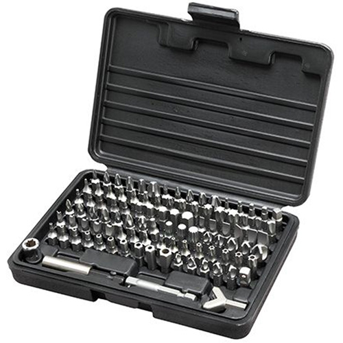 Master Driver Bit Set, Drive Size, 1/4" Hex, No. of Pieces, 100