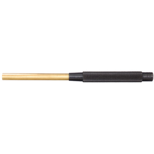 Brass Drive Pin Punch, Point Diameter, 3/8", Overall Length, 8", Body Length, 4-1/2", Drive Pin Section Length, 3-1/2"