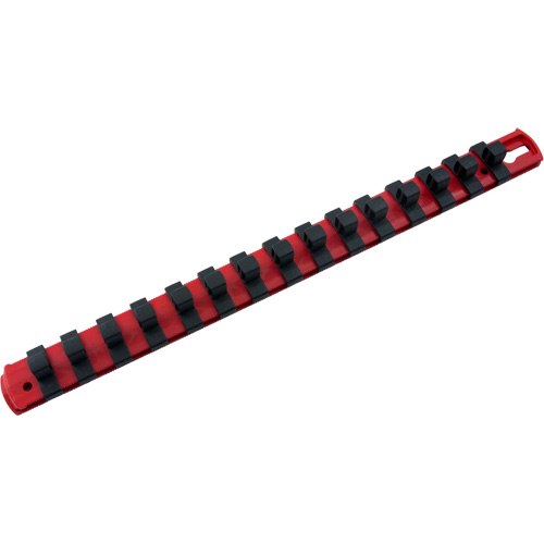 Socket Organizer Clip, Colour, Red, Drive Size, 3/8"