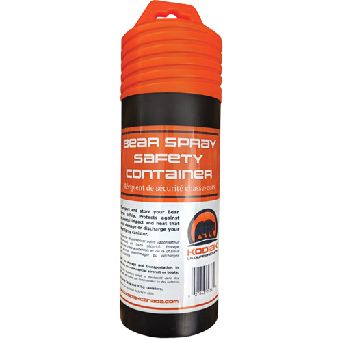 Bear Spray Safety Container, Capacity, 225 g & 325 g Canisters, Height, 11-1/2"
