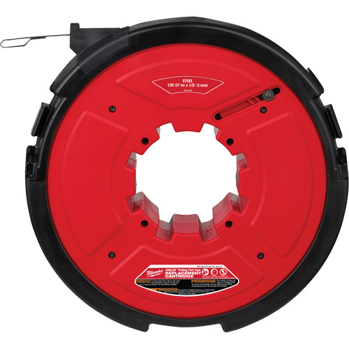M18 Fuel? Angler? Pulling Fish Tape Replacement Cartridge, Length, 120', Material, Steel, Thickness, 1/8", Cartridge Width, 6", Cartridge Length, 13.2"