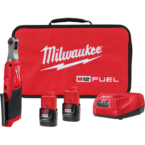 M12 Fuel? 1/4" High Speed Ratchet Kit, Voltage, 12 V, Torque Range, 0 - 35 ft-lbs.