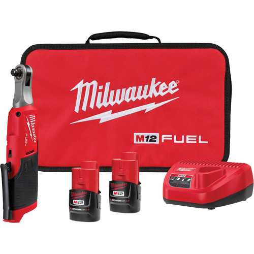 M12 Fuel? 3/8" High Speed Ratchet Kit, No-Load Speed, 0-450 RPM, Max. Torque, 35 ft-lbs.
