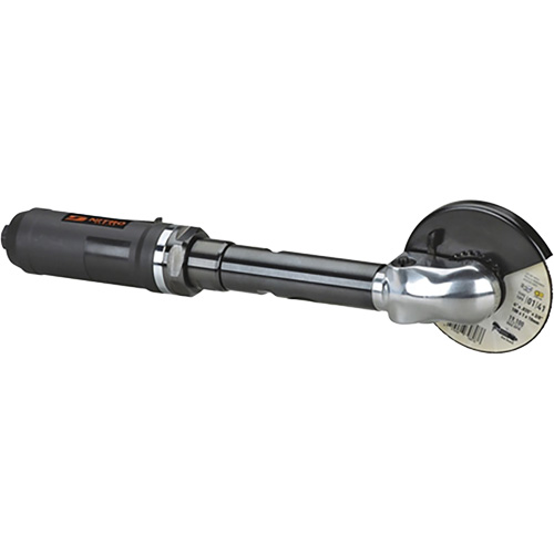 Nitro Series? Extension Right Angle Cut-Off Wheel Tool, Air Consumption, 40 SCFM, Air Inlet, 1/4" NPT, Sound Level (dBA), 87, No Load RPM, 14000, Power, 1 HP, Tool Thread, 3/8"-24