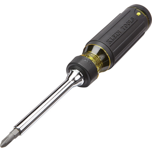 15-in-1 Multi-Bit Ratcheting Screwdriver, Handle Type, Cushion Grip, Overall Length, 8-3/4"