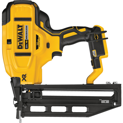 Max XR? 16 Gauge Cordless Straight Finish Nailer (Tool Only), Voltage, 20 V, Battery Type, Lithium-Ion, Fastener Length, 1-1/4" - 2-1/2", Tool Length, 11.9"
