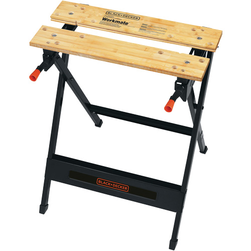 Workmate? Portable Workbench & Vise, Length, 5", Width, 5", Height, 33.3", Load Capacity, 350 lbs., Bench Height, 29-3/4", Parallel Clamping, 4-5/8"