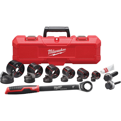 Exact? Hand Ratchet Knockout Set, Punch Capacity, Up to 2", Power Source, Manual