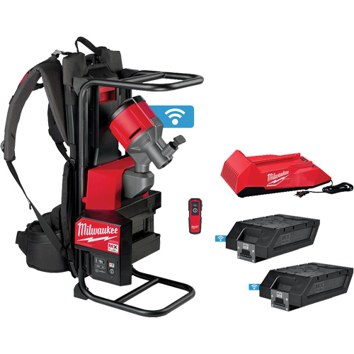 MX Fuel? Backpack Concrete Vibrator Kit, Battery Type, Lithium-Ion, Maximum Shaft Length, 21'