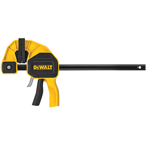 Extra-Large Trigger Clamp, Clamping Capacity, 12" (305 mm), Throat Depth, 3-3/4" (95 mm), Clamping Force, 600 lbs., Manufacturer's Warranty, Guaranteed Tough? 3 Years Limited
