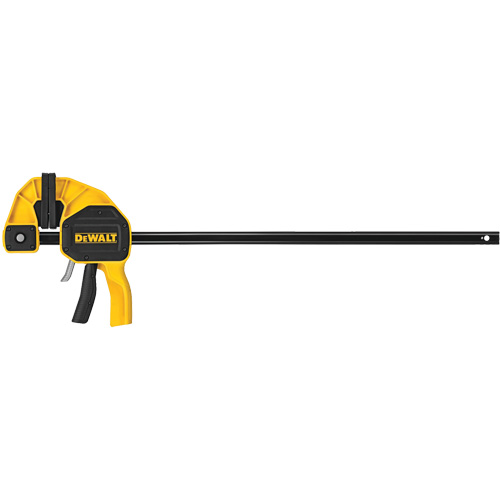 Extra-Large Trigger Clamp, Clamping Capacity, 24" (610 mm), Throat Depth, 3-3/4" (95 mm), Clamping Force, 600 lbs., Manufacturer's Warranty, Guaranteed Tough? 3 Years Limited