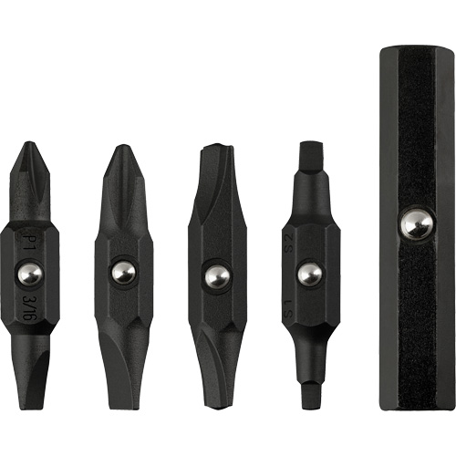 4 Piece Driver Bit Set, Manufacturer's Warranty, Limited Lifetime