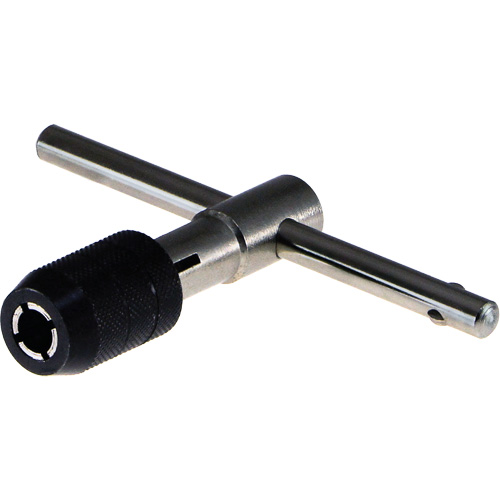 Drillco? T-Handle Tap Wrench, Imperial Hand Tap Capacity, #10 - 3/8", Finish, Bright