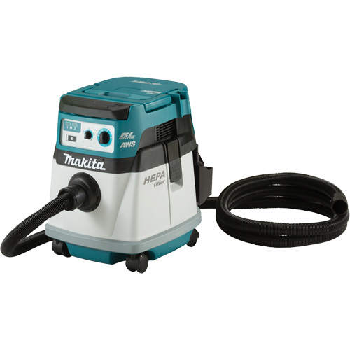 Dry Quiet Vacuum Cleaner with AWS (Tool Only), Voltage, 18 V, Tank Capacity, 3.96 gal., Battery Type, Lithium-Ion, Run Tim (Continuous Use), 33 mins, Max. Air Flow, 49 CFM