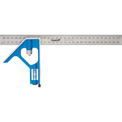 True Blue? Combination Square, Blade Length, 12", Blade Material, Stainless Steel, Blade Finish, Plain, Warranty, Limited Lifetime