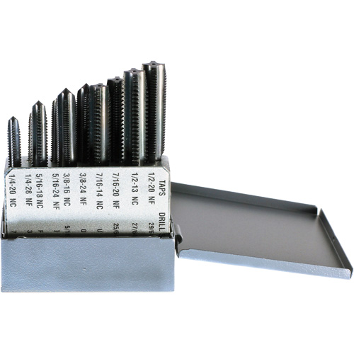 Drillco? Tap Set, No. of Pieces, 10, Finish, Black Oxide