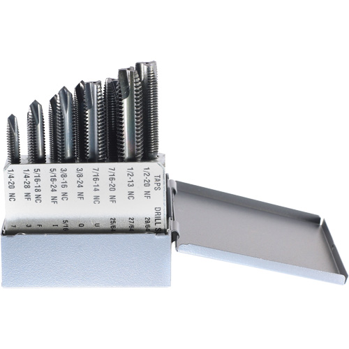 Drillco? Tap Set, No. of Pieces, 10, Finish, Black Oxide