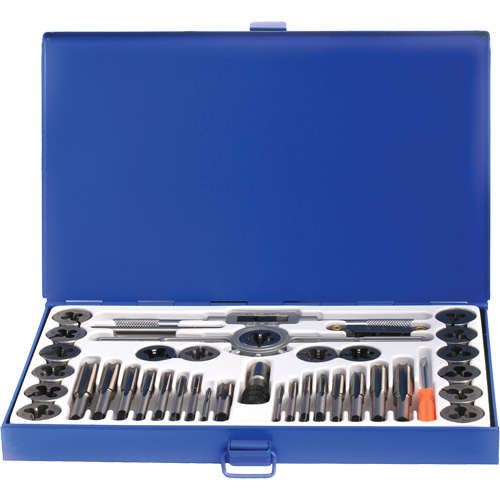 Drillco? Fractional Tap & Die Set, No. of Pieces, 40